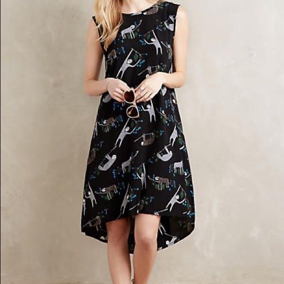 Anthropologie Dresses & Skirts - Sloth high low swing dress